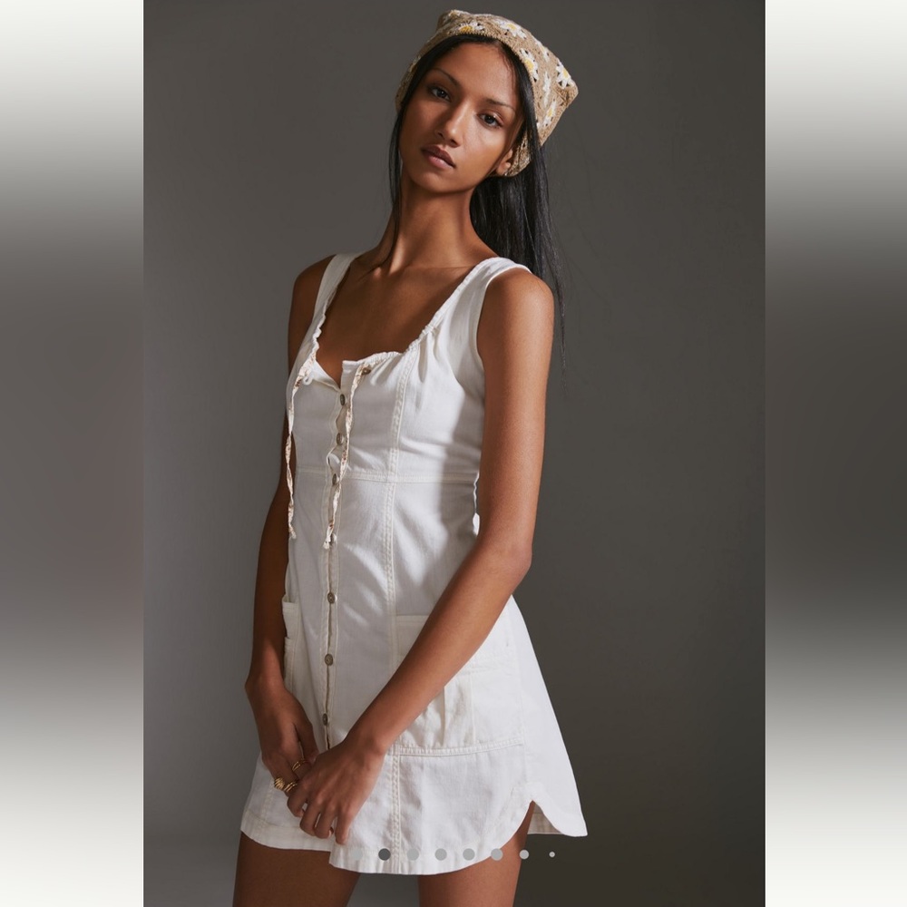 Anthropologie Pilcro Button -Front Mini Dress